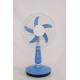 Fashionable Solar Powered Outdoor Fan , Blue Ac Dc Pedestal Fan