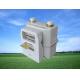 Smart IC Card Steel Prepaid Gas Meter , White STS Prepayment Meter For Residential Compact Metering