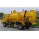 Cylinder Fecal Tanker RHD Vacuum Sewage Suction Truck
