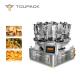 120bag/Min High Accuracy Multihead Weigher Packing Machine For Cheese And Onion Hoops
