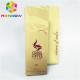 Moisture Proof Food Packaging Side Gusset Coffee Bag With Tin Tie / Degassing Valve
