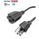 18/16AWG Wire Gauge USA Power Extension Cord For NEMA 5-15P To 5-15R And 10A-13A Current Rating