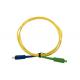 SC / UPC to SC / APC simplex 3.0mm fiber optic patch cord singlemode G652D LSZH