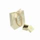 ISO Recyclable White Cardboard Gift Bags Small Jewelry Paper Bags With Your Own Logo