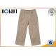 Cotton Material Boys Grey School Trousers Customised Uniforms