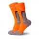Orange Terry Inside Custom Cushion Sports Compression Socks Basketball Soccer Running Socks