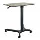 680mm Pneumatic Height Adjustable Brown Wood Gaming Work Desk for Home Office Comfort
