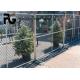 Decorative Chain Link Temporary Fence Panels For Architectural Worksite