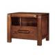 Solid Wood Home Room Furniture Rubberwood Bedside Table Nightstand Simple Style