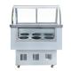 Glass Door Preservation Table Stainless Steel Refrigeration Facilities 1.8m