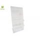 Transparent Magazine Acrylic POS Display Stands 2 Ladder With Top Sign Board