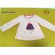 Washable Kids Long Sleeve T Shirts Crew Neck With 3D Applique / Screen Print