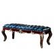 Antique Classic Design Leather Upholstered Bench Footstool Ottoman Bed End Stool Bench