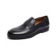 Anti Odor OEM Breathable Mens Leather Dress Shoes Dark Navy