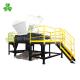 Yellow Dual Shaft Shredder / Garbage Shredder Machine 2 Tons / Hour Capacity