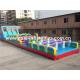 Outside Plato PVC Tarpaulin Inflatable Obstacle Challenges For Children