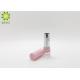 Pink Plastic Lipstick Tube Container , Round Empty Lipstick Cases Inner Cup 12.7mm