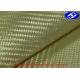 High Strenght Woven Aramid Fabric / 2x2 Twill Yellow Kevlar Aramid Fiber