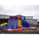 Outdoor Giant Double Track Inflatable Bouncer Water Slide Water Park