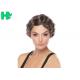 Deep Wave Synthetic Short Wigs Human Hair , Feather Charm Wig