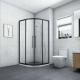 4mm 6mm Tempered Glass Bathroom Shower Cabinets With Metal Hinge And 304 Stainless Steel Door Handle