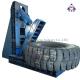 4KW TC1200 Waste Tyre Recycling Plant Used Tire Cutter Rubber Cutting Machine