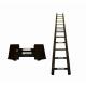 6 Foot - 14 Foot Tactical Folding Ladder / Aluminum Alloy Foldable Military Ladder