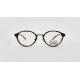 Vintage Round Clear Glasses Non-Prescription Eyeglasses Frames for Women Men Handmade Unisex Dark Tortoise Acetate Frame