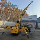Yellow Color Engine Type 3ton Construction Mini Spider Crane With Fly Jib
