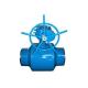 DN125 - DN600 Size Reduced Port Ball Valve Simple Installation For Chemical Industry