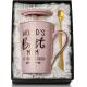Pink 12oz  Thermal Ceramic Coffee Mug With Lid Spoon Custom Logo