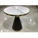 Round Contemporary 75cm 80cm Marble Iron Coffee Table