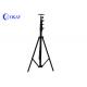 Mobile Telescopic Mast Pole , Tripod Antenna Tower With Lock Stainless Steel Material