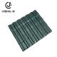 Deep Green Glazed 10 Ft Corrugated Roofing Bamboo Joint Resinvilla Tile