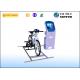 Blue 9D VR Virtual Cycling Simulator , Healthy Fitness Exercise Virtual Spin Bike