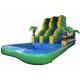 Summer 2017 palm trees inflatable water slide on sales inflatable single slide with water pool