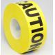 Non-adheive Logo Printed Caution Tape PE Yellow Roll Warning Tape