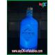Blue Inflatable Wine Bottle Inflatable Lighting Decoration For Advertising