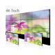 Remote Control 46 Inch HD LED Wall / 70Hz LED Video Curtain