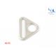 Triangle Bag Metal Buckle Nickle Color Polished Rolling Plating For Decoraction