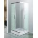 Sector Tray Shape Steam Shower Cabin With Square White Border Sliding Door