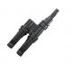 T Type 2 To 1 Solar PV Connector 1000V / 1500V IP68 For Solar Power System