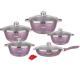 Hot Selling Aluminium Pots Sets Cooking Cookware Medical Stone Nonstick Forged Cookware Sets