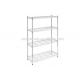 Adjustable Chrome Wire Shelving Light Duty Type For Home / Warehouse