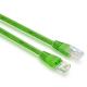 Foil Shielded Green Cat6A Ethernet Patch Cable For Switchboard 50Lbs Pull Strength