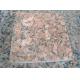 Nature Granite Stone Tiles Polished Finishing Solid Surface Red Color