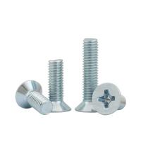 Stainless Steel Carbon Steel Screws with DIN Standard and Flat Head Cross Recessed
