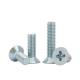 Stainless Steel Carbon Steel Screws with DIN Standard and Flat Head Cross Recessed
