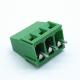 3 Poles 5.0mm Pitch Brass Cage PCB Screw Terminal Block 300V 10A