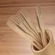 14cm Disposable Bamboo Trident Fork 5.5'' For Dessert Cake Dish in Restaurants